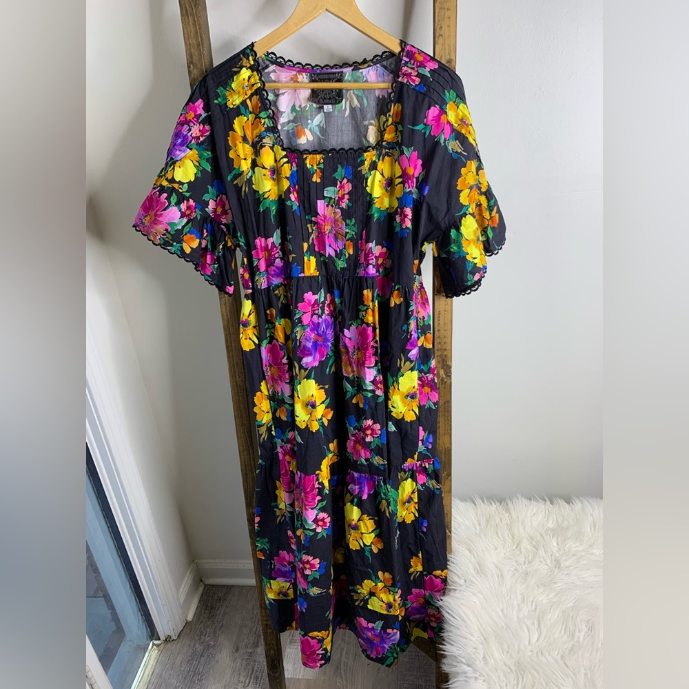 Johnny Was JADE Poppy Poplin Midi Dress
